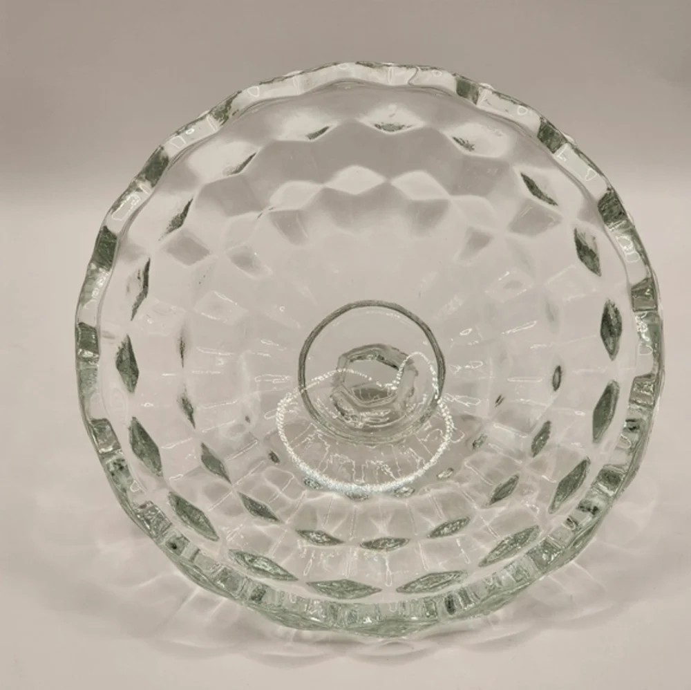 Vintage Clear Indiana Glass American Whitehall Covered Candy Dish With Lid‎